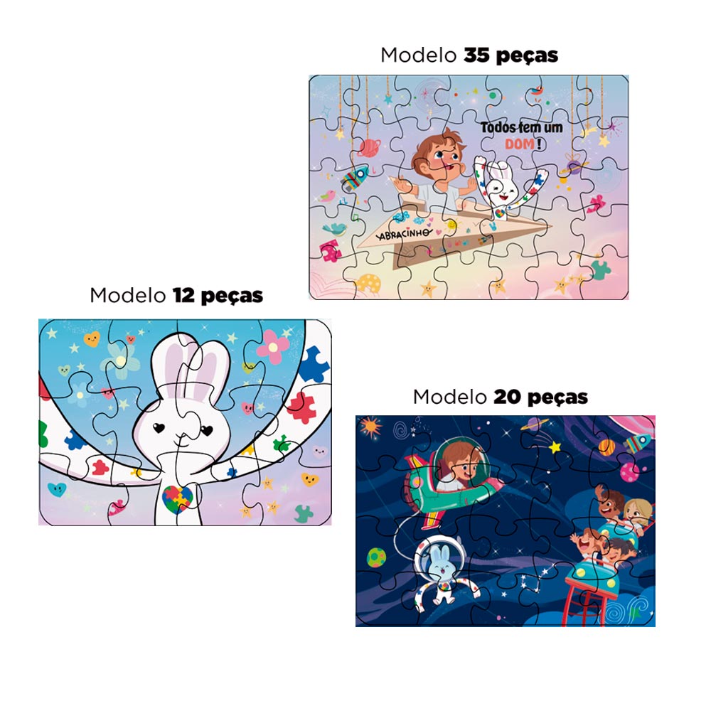 Receba um quebra-cabeça personalizado
